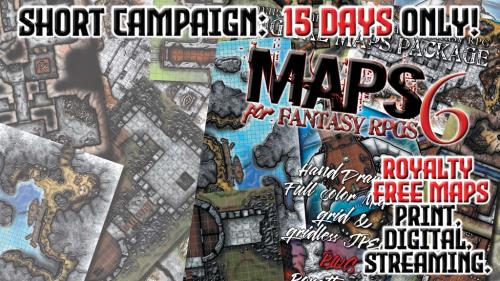 MAPS FOR FANTASY RPGs 6 - ROYALTY FREE MAPS