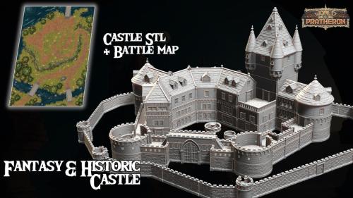 Fantasy & Historic Castle - 3D Printable STL Files