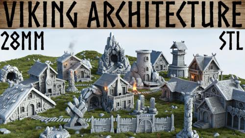 Viking Architecture , STL Files ,28MM