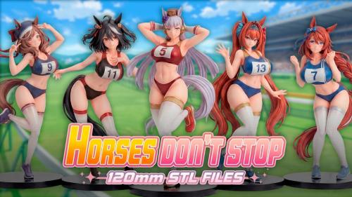 Horses Don t Stop - 3D Printable Derby Girls (STL Files)
