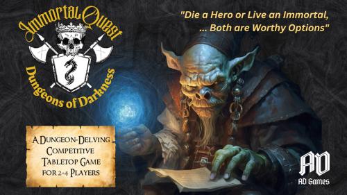 ImmortalQuest Dungeons of Darkness | Tabletop Game RPG-based