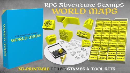 RPG Adventure Stamps: World Maps