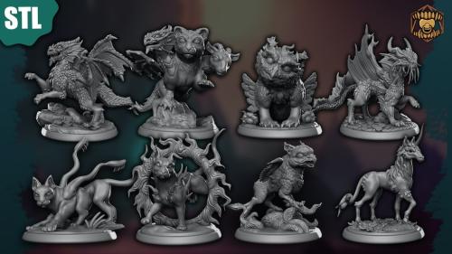 Mini Monstrosities : TTRPG Miniatures