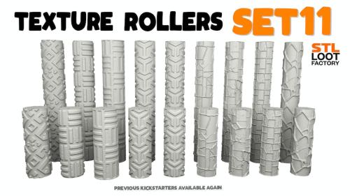 Texture Rollers Nr.11 - STL files for 3D printing