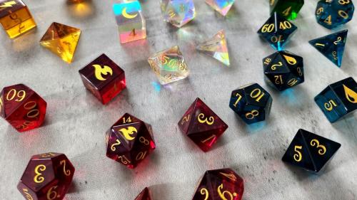"We re Back! Elemental Crystal Glass Dice is Here!"