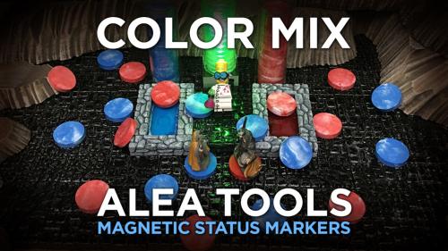 Alea Tools: Color Mix Magnetic Status Markers for RPG