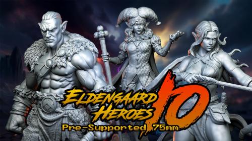 Eldengaard Heroes 10: 75mm STLs
