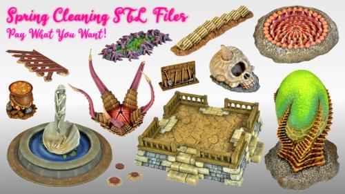 Spring Cleaning STL Files - Pay what you want
