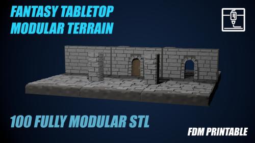 Fantasy Tabletop Modular Terrain STL