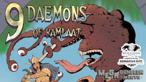 9 Daemons of Ramlaat for Shadowdark RPG & Megadungeon Month