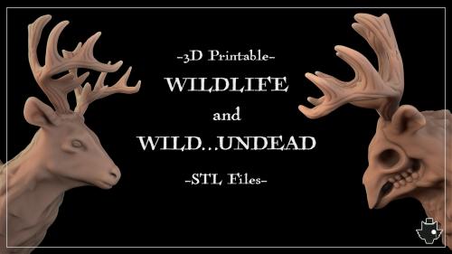 3D Printable Wildlife and Wild... Undead -STL Files-