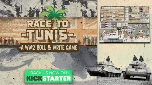 Race To Tunis: A WW2 Roll & Write Game