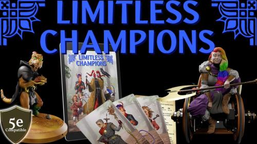 Limitless Champions: Disabled D&D 5e NPC Cards & Miniatures