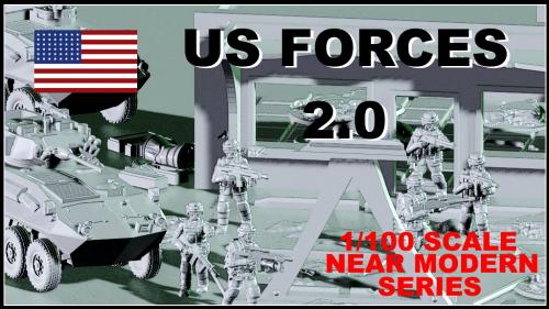 1/100 scale Near Modern US Forces 2.0