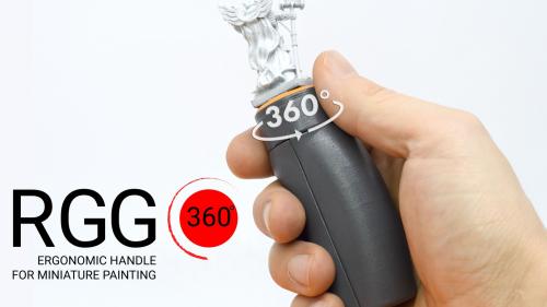 RGG 360° the best Ergonomic handle for miniature painting