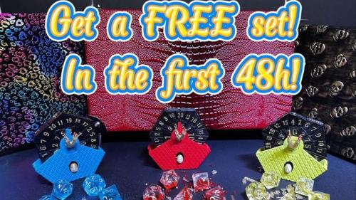 All in one Mechanical Dice & Case Set for Tabletop Gamers