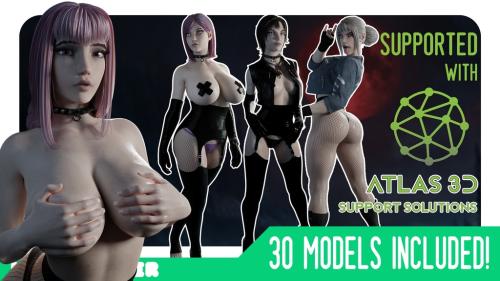 The Umbral Coven - Vampire Pinup STL Files