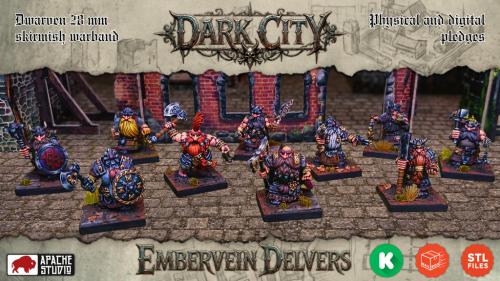 DARK CITY: EMBERVEIN DELVERS – DWARVEN SKIRMISH BAND