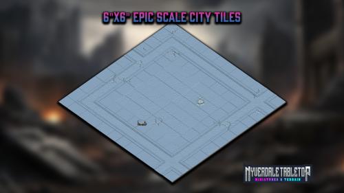 6"x6" Epic scale City Tiles