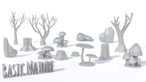 Basic Nature 3D printing files for Wargaming