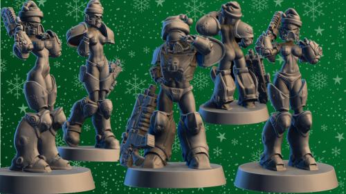BATTLE BELLS AND NAUGHTY SPELLS: POWER ARMORS XMAS SET