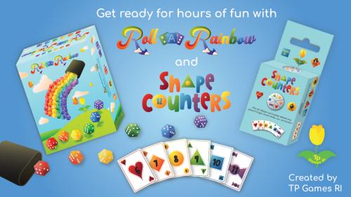 TP Games RI Presents "Shape Counters" and "Roll A Rainbow"