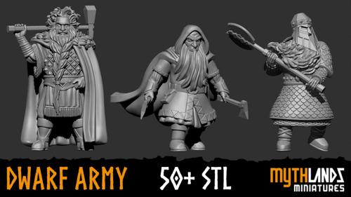 Dwarf Army STL