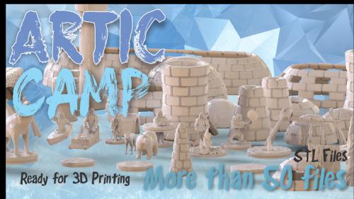 Artic Camp- STL -3D Printable Tabletop Boardgames Miniatures