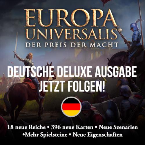 Europa Universalis Deluxe Deutsche Version