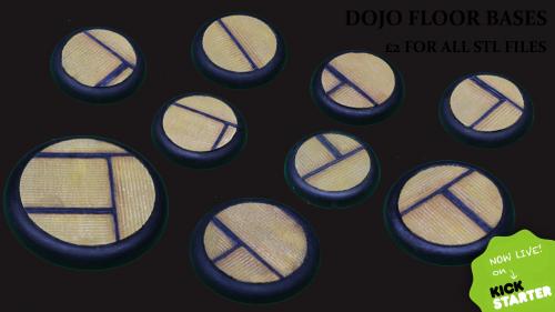 Dojo floor bases