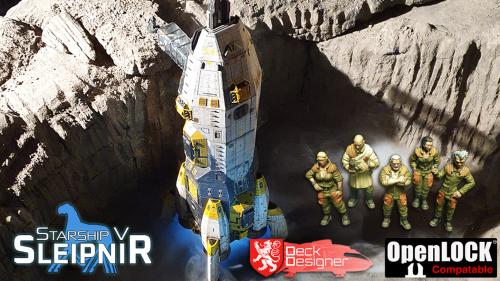 Starship V - Sleipnir, Crew Miniatures and Deck Designer