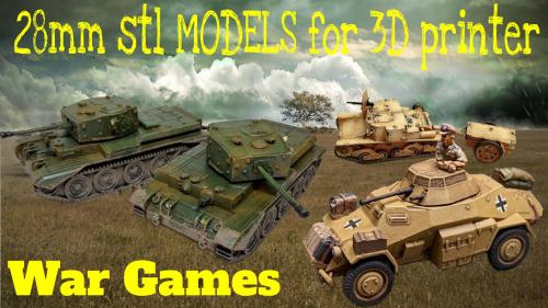 ITALIAN War Machines (28mm - 1:56) - World War 2 - STL files
