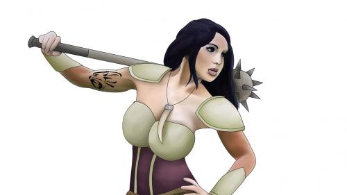Pre-Generated Character with Miniatures and Solo Adventure