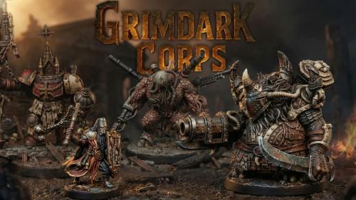 Grimdark Corps-For Crusade Skirmish Tabletop Miniature Games