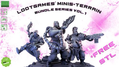 LOOTgames  3d printable Minis&Terrain Bundle Series #1