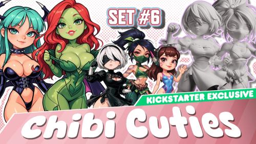 Chibi Cuties - SET 6 : 3D Printables STLs ~ KS Exclusive!