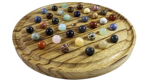 Ultimate Wooden Solitaire Game Board