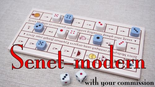 Senet-modern and customize board with your commission