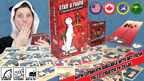 Stab A Panda, a "would you rather" party game for 3-8