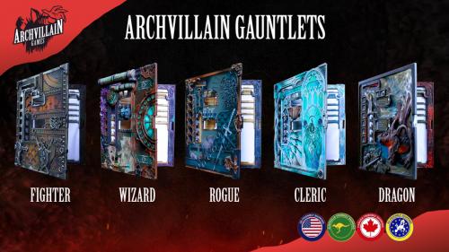 Archvillain Gauntlets - Beautiful 5e Character Sheet Cases