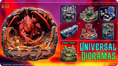 40 Universal Dioramas VIII – 3D Printable Collection