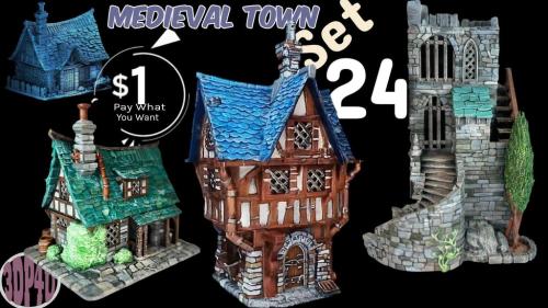 Pay What You Want, Medieval RPG Town Set 24