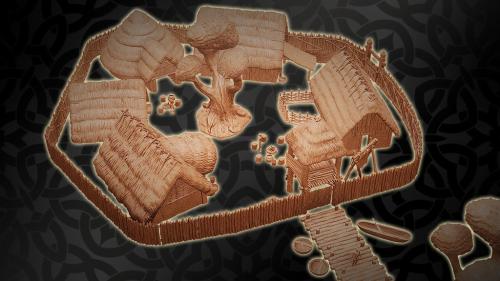 Realistic Celtic Village #2 STL