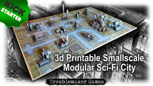 3d Printable Smallscale Modular Sci-fi City