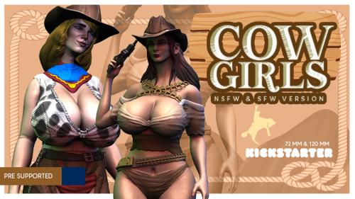 COW-GIRILS SFW & NSFW STL files for 3D printing
