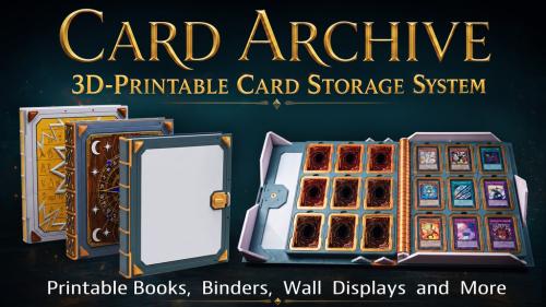 Card Archive: 3D-Printable Card Storage System