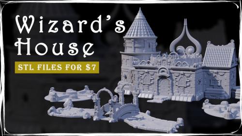 Wizard s House 3D STL Files