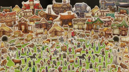 Village Mega Pack - Flat D&D Miniatures TTRPG (DnD Minis)
