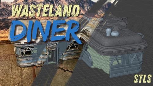 Wasteland Post Apoc Diner Terrain Pack - STL Files (PWYW)