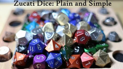 Zucati Dice: Minimalist Metal Dice